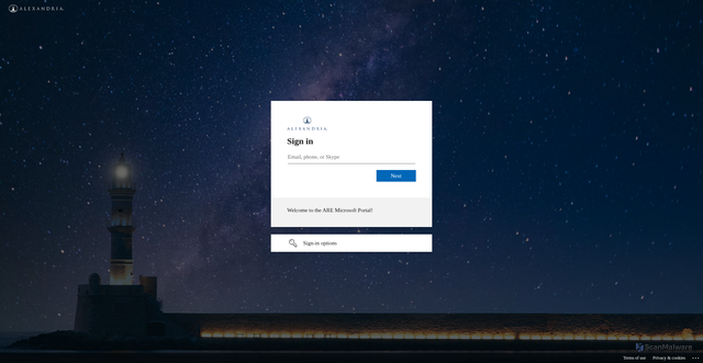 Security scan screenshot of https://arereit.sharepoint.com