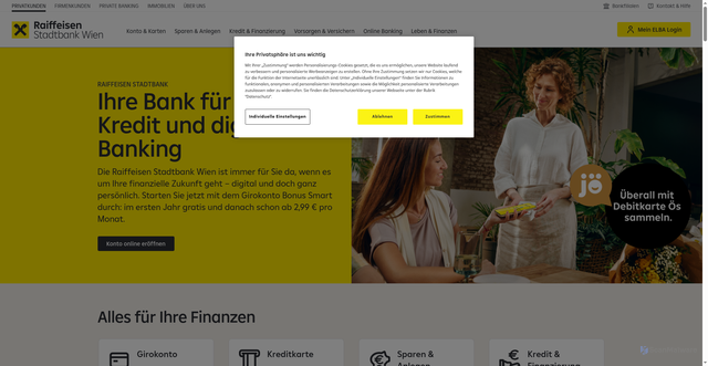 Security scan screenshot of http://meinestadtbank.at/