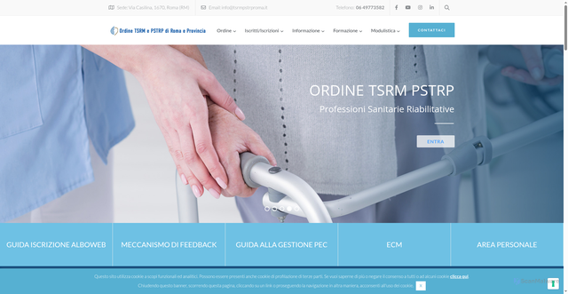 Security scan screenshot of https://www.tsrmpstrproma.it