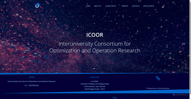 Security scan screenshot of https://www.icoor.it/