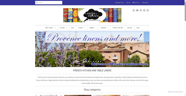 Security scan screenshot of https://www.idreamoffrance.com