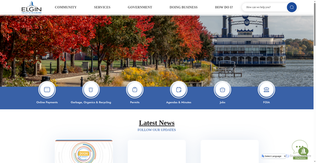 Security scan screenshot of https://elginil.gov/