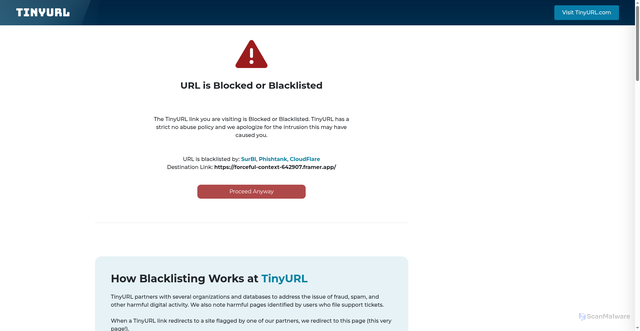 Security scan screenshot of https://tinyurl.com/4vfjydpt