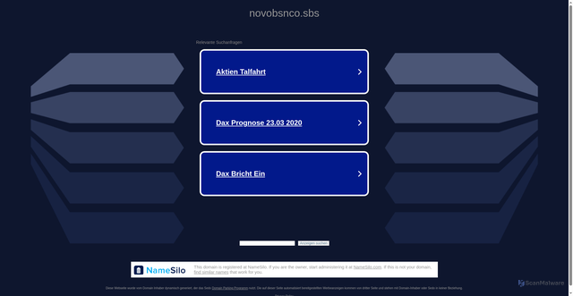 Security scan screenshot of https://novobsnco.sbs/