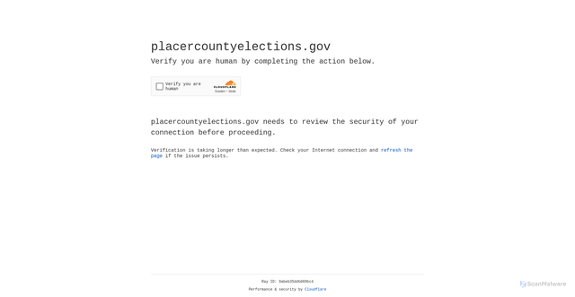 Security scan screenshot of https://placercountyelections.gov/