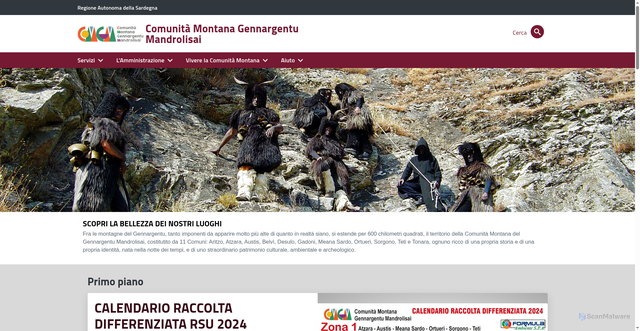Security scan screenshot of https://www.gennargentumandrolisai.it