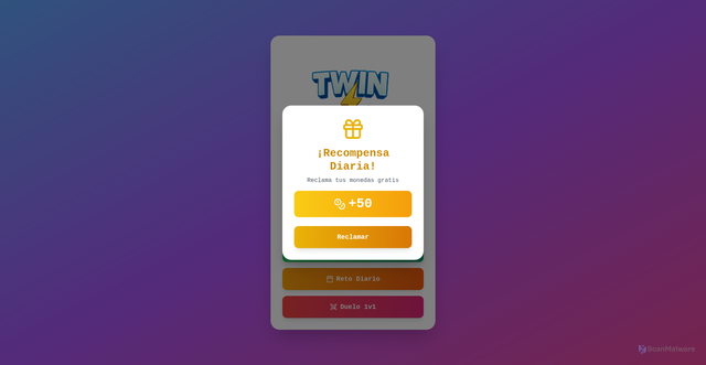 Security scan screenshot of http://twinclash.org/