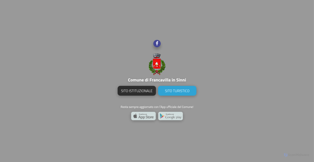 Security scan screenshot of https://www.comune.francavillainsinni.pz.it/