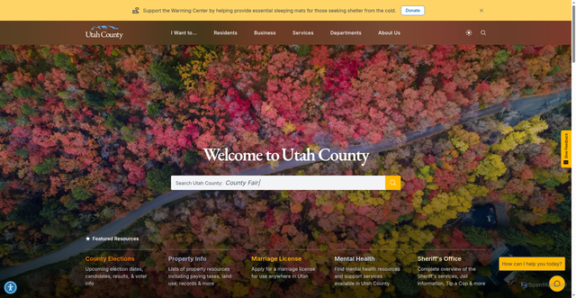 Security scan screenshot of https://www.utahcounty.gov