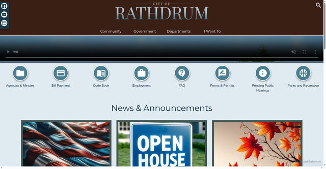 Security scan screenshot of https://www.rathdrum.gov/