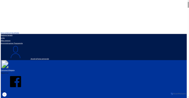 Security scan screenshot of https://www.comune.nogara.vr.it/