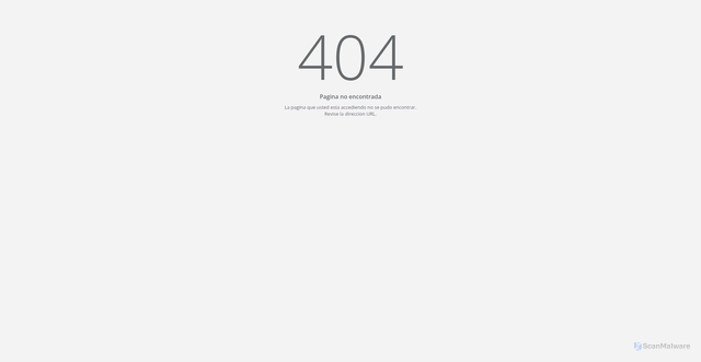 Security scan screenshot of https://bancomunidad.nacionalseguros.net/Pages/Notfound