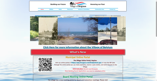 Security scan screenshot of https://www.belgiumwi.gov/