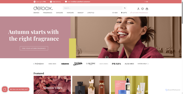 Security scan screenshot of https://deloox.com