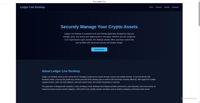 Security scan screenshot of https://liveintro.wixstudio.com/en-desktop