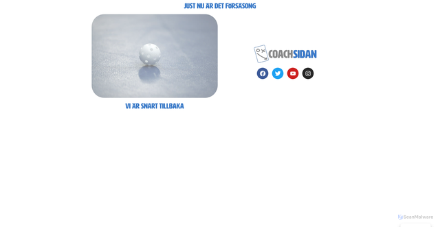 Security scan screenshot of https://coachsidan.se