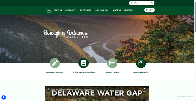 Security scan screenshot of https://dwgpa.gov/