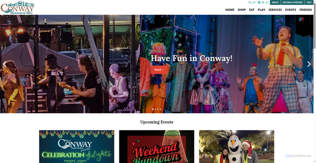 Security scan screenshot of https://conwayalive.com