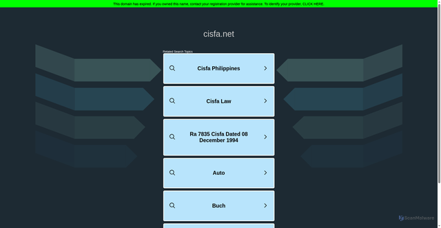 Security scan screenshot of https://www.cisfa.net