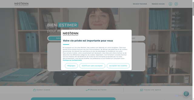 Security scan screenshot of https://nestenn.com