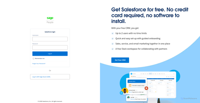 Security scan screenshot of https://fairsail.lightning.force.com
