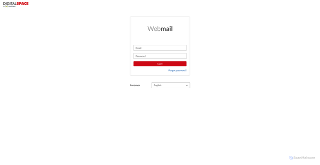 Security scan screenshot of https://webmail.digitalspaceportal.net