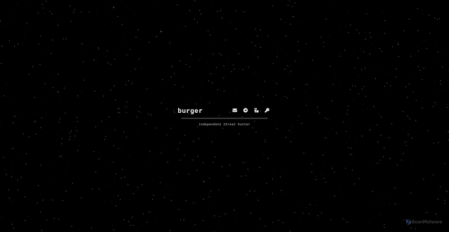 Security scan screenshot of https://burger.cx/
