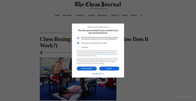 Security scan screenshot of https://www.chessjournal.com/chess-boxing/