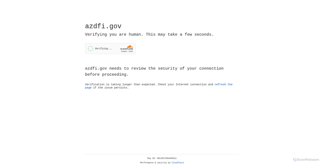 Security scan screenshot of https://azdfi.gov/