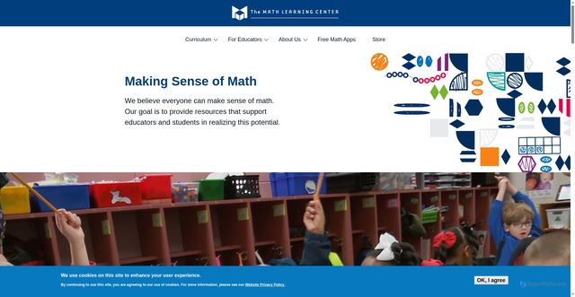 Security scan screenshot of https://www.mathlearningcenter.org/