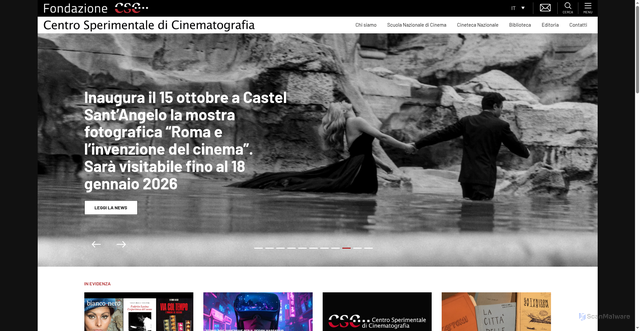 Security scan screenshot of https://www.fondazionecsc.it/