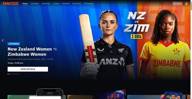 Security scan screenshot of https://fancode.com