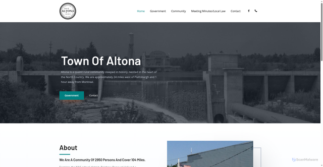 Security scan screenshot of https://townaltonany.gov/