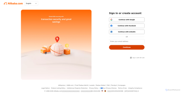 Security scan screenshot of https://my-health.alibaba.com
