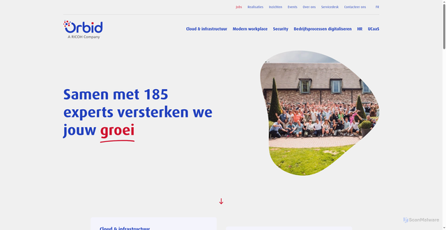 Security scan screenshot of https://orbid.be
