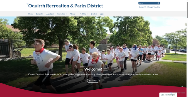 Security scan screenshot of https://www.oquirrhrec.gov/