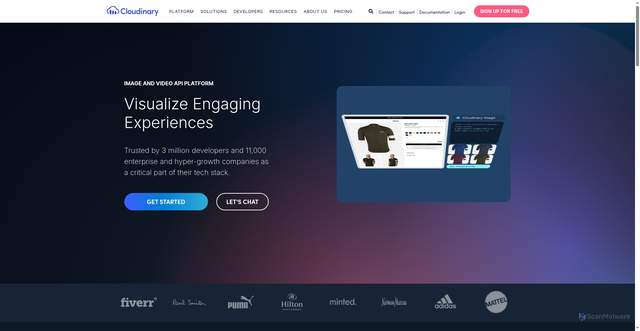 Security scan screenshot of https://c.yell.com
