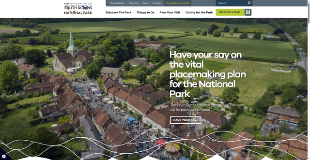 Security scan screenshot of http://www.southdowns.gov.uk