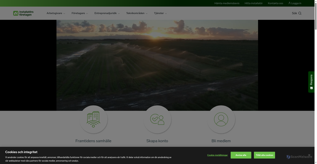 Security scan screenshot of https://www.in.se/