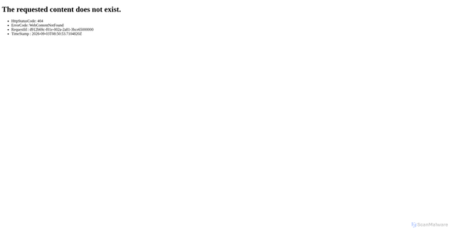 Security scan screenshot of https://zonadeseguridadhot.z13.web.core.windows.net/