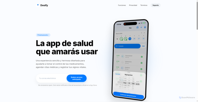 Security scan screenshot of http://dosify.org/