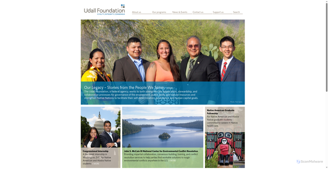 Security scan screenshot of https://www.udall.gov/