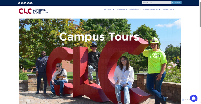 Security scan screenshot of https://www.clcmn.edu/