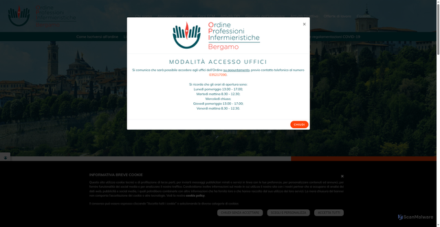 Security scan screenshot of https://www.opibg.it