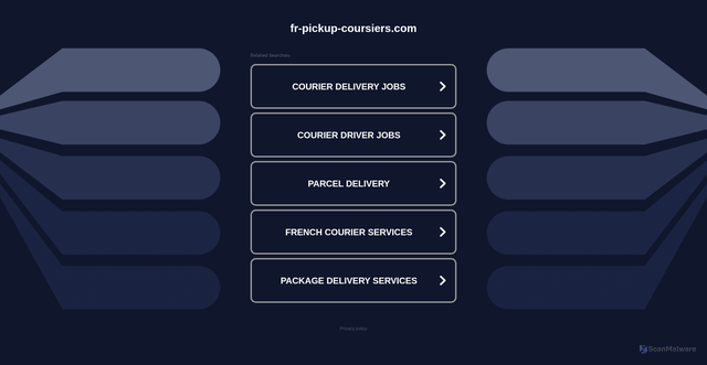 Security scan screenshot of https://fr-pickup-coursiers.com/as.php