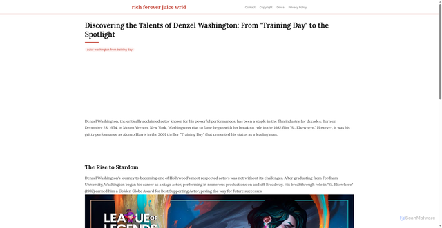 Security scan screenshot of https://duniacloudblog-dpurmyvdlpxs.edgeone.app/actor-washington-from-training-day.html