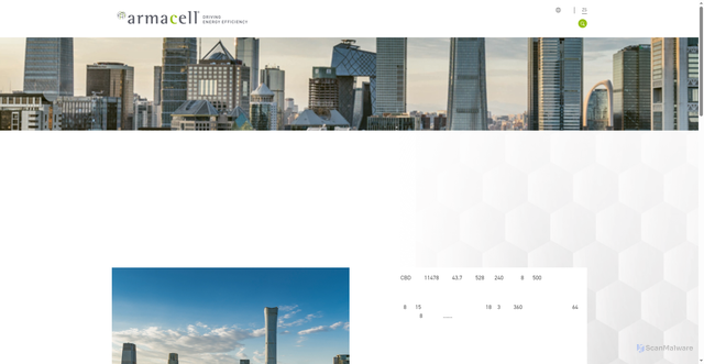 Security scan screenshot of https://www.armacell.cn/zs-CN/china-zun