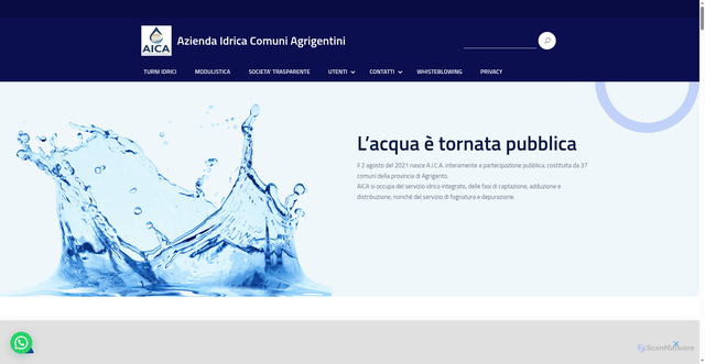 Security scan screenshot of https://www.aicaonline.it/