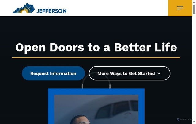 Security scan screenshot of https://jefferson.kctcs.edu/