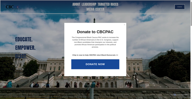 Security scan screenshot of https://www.cbcpac.org/